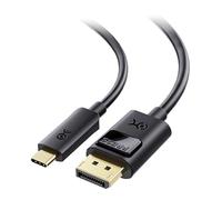 Cable Matters 32,4Gbit/s Câble USB-C vers DisplayPort 1.4, 1,8m, Noir | Unidirectionnel, 8K@60Hz, 4K@240Hz, Thunderbolt 4 vers DisplayPort, câble DisplayPort vers USB-C