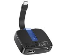 Cable Matters 48 Gbit/s Adaptateur Portable USB C vers HDMI 2.1 avec Charge hôte 100W, 4K 120Hz/8K 60Hz HDR - Thunderbolt 4 Compatible - La résolution maximale sur n'importe Quel MacBook est 4K 60Hz