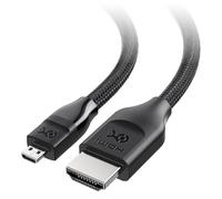 Cable Matters 48 Gbps 8K Câble Micro HDMI vers HDMI 2.1-2 m, prend en charge 8K@60Hz/4K@240Hz avec HDR, le câble MicroHDMI fonctionne avec les appareils photo numériques, GoPro, Raspberry Pi 5/Pi 4