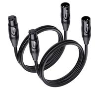 Cable Matters Lot de 2 câbles XLR Premium XLR de 0,9 m