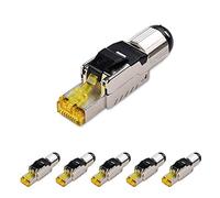 Cable Matters 6-Pack RJ45 blindé sans outil Cat 8, Cat8 Field Termination Plug