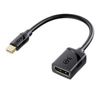 Cable Matters 8K Adaptateur Mini DisplayPort vers DisplayPort (Mini DP vers DP) en Noir - Prêt pour la résolution 8K - Compatible Port Thunderbolt et Thunderbolt 2