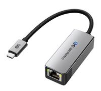 Cable Matters Adaptateur Ethernet USB-C 10GbE en Aluminium | Compatible avec USB4/TB 5, fonctionnement silencieux et frais, vitesse réelle env. 7Gbit/s sous Windows / 5Gbit/s sous macOS