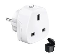 Cable Matters Adaptateur Secteur Britannique vers européen, Adaptateur de Voyage avec Mise à la Terre UK vers EU, Prise de Type F pour l'DE, FR, ES, at, GRE, Le PT et Plus Encore