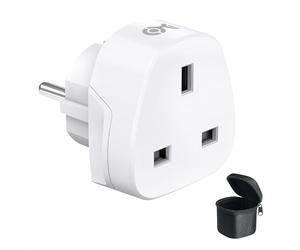 Cable Matters Adaptateur Secteur Britannique vers européen, Adaptateur de Voyage avec Mise à la Terre UK vers EU, Prise de Type F pour l'DE, FR, ES, at, GRE, Le PT et Plus Encore