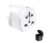 Cable Matters Adaptateur Universel pour Prises Britanniques, Adaptateur de Voyage International vers Britannique avec fusible 10A, Compatible avec Les Prises US, AU, CN et JP pour Une Utilisation UK