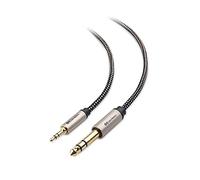 Cable Matters câble audio Premium tressé 3,5 mm vers 6,35mm 3m(cable 6,35mm vers 3,5 mm)