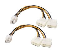 Cable Matters Câble d'alimentation PCIe à Molex à 6 Broches de Ensemble 2 Pièces, 2 Molex à PCIe à 6 Broches - 15cm