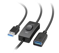 Cable Matters Câble d'extension USB 3.0 5 Gbit/s avec Interrupteur Marche/arrêt avec données de 1,8 m, Prend en Charge Les données et l'alimentation (Interrupteur Marche/arrêt USB 3.0/Interrupteur