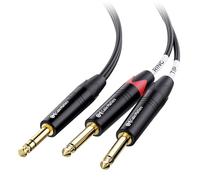 Cable Matters Câble d'insertion TRS vers double TS 6,35 mm (câble TRS vers 2 TS) - 3 m