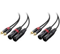 Cable Matters Câble d'Interconnexion RCA vers XLR Double Asymétrique 1,8 m (Lot de 2)