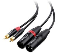 Cable Matters Câble d'Interconnexion RCA vers XLR Double Asymétrique, 1,8m