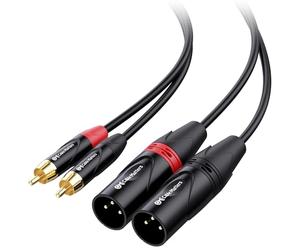 Cable Matters Câble d'Interconnexion RCA vers XLR Double Asymétrique, 1,8m