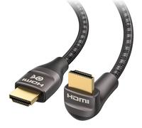 Cable Matters Câble HDMI coudé Ultra HD 8K 48Gbps (câble HDMI à 90 degrés) en Marron - 2 m