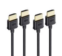 Cable Matters Câble HDMI Ultra-Mince (câble HDMI Ultra-Fin) 4K avec Ethernet,1,8 m (Lot de 2 unités)