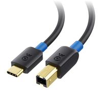 Cable Matters Câble Imprimante USB-C, Câble USB B vers USB-C, 3m, Noir | USB-C-vers-USB-B-câble pour imprimante, Scanner, MIDI-Controller, MacBook, Surface Pro et Chromebook, noir