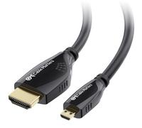 Cable Matters Câble micro HDMI vers HDMI haute vitesse 4K @ 60 Hz - 1,8 m - Idéal pour tablette, ordinateur portable, appareil photo, Raspberry Pi 4 et Raspberry Pi 5