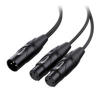 Cable Matters Câble répartiteur XLR symétrique - 0,5 m, cable en y xlr mâle vers 2 femelle (répartiteur XLR 1 mâle vers 2 femelles)