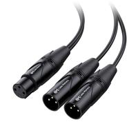 Cable Matters Câble Répartiteur XLR Symétrique, Câble XLR en Y 2 XLR, 1,8m | 3 Broches, XLR Y câble 2x XLR mâle vers 1x XLR femelle, microphone câble répartiteur, symétrique Audio répartiteur
