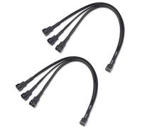 Cable Matters Câble séparateur de Ventilateur PWM 3 Voies à 4 Broches, 29cm | Lot de 3 câbles répartiteurs pour ventilateurs PC, répartiteur pour ventilateur PC, répartiteur pour 3 ventilateurs de bureau