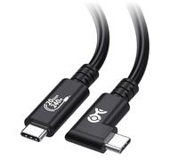 Cable Matters Câble USB 4 à angle droit 20 Gbps de 2m, avec vidéo 8K, charge 240 W, compatible avec le port Thunderbolt 4, iPhone 15 Pro Max, Apple Vision Pro, MacBook, XPS, Surface