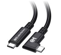Cable Matters Câble USB 4 à angle droit 20 Gbps de 3m, avec vidéo 8K, charge 240 W, compatible avec le port Thunderbolt 4, iPhone 15 Pro Max, Apple Vision Pro, MacBook, XPS, Surface