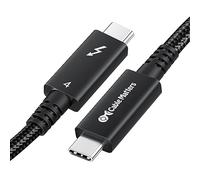 Cable Matters [Certifié Intel Câble actif Thunderbolt 4 tressé 40 Gbps de 2 mètres avec 100W de charge Power Delivery et vidéo 8K - Entièrement compatible Thunderbolt 3, USB 4/USB4, et port USB C