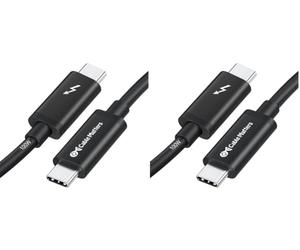 Cable Matters [Certifié Intel Câble Thunderbolt 3 20Gbit/s, 2m, Noir (Lot de 2)