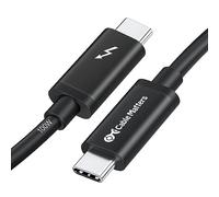 Cable Matters [Certifié Intel] Câble Thunderbolt 3 40Gbit/s, 0,8m, Noir | [8K@30Hz / 4K@120Hz vidéo, 100W charge, 40Gbit/s transfert de données], noir, compatible avec USB-C et Thunderbolt