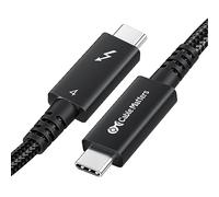 Cable Matters [Certifié Intel] Câble Thunderbolt 4 40Gbit/s Actif, 2m | [Tressé, 8K@60Hz / 4K@240Hz vidéo, 100W charge, 40Gbit/s], noir, actif, compatible avec TB 3, USB4 et USB-C