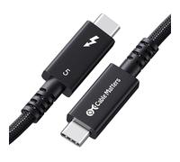 Cable Matters [Certifié Intel] Câble Thunderbolt 5 80Gbit/s Actif, 2m | [Double 8K / 4K@540Hz vidéo, 240W charge, jusqu’à vers 120Gbit/s transfert de données], noir, actif