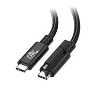 Cable Matters [Certifié USB-IF] Câble USB4 20 Gbit/s avec verrou à vis supérieur de 2 m, câble USB C avec verrouillage à vis/câble de verrouillage USB C, prend en charge la vidéo 8K, charge 240 W,