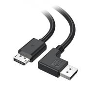 Cable Matters [certifié VESA] Câble DisplayPort 1.4 à angle droit - 1.8m, supporte 8K 60Hz, 4K 240Hz (Câble DisplayPort 1.4 à angle droit) avec FreeSync, G-SYNC et HDR pour moniteur de jeu, PC