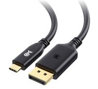 Cable Matters [Certifié VESA] Câble USB-C vers DisplayPort 2.1, 2m, Noir | 8K@120Hz, 4K@480Hz, câble Thunderbolt 4 vers DisplayPort, DP40, noir, non compatible avec les moniteurs portables USB-C