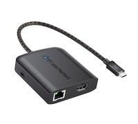 Cable Matters Hub USB C HDMI 8K (Dock USB-C HDMI 4K @120Hz) avec 2X Ports USB 3.0, Gigabit Ethernet, 100W Power Delivery Charging en Noir