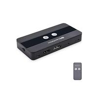 Cable Matters KVM Switch 2 ordinateurs Dual 4K 60Hz USB C/Switch KVM HDMI, DisplayPort & 4x USB 3.0-Télécommande Thunderbolt 4 USB4 Compatible pour MacBook XPS-Chargement de l'hôte non pris en charge