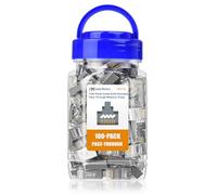 Cable Matters Lot de 100 Connecteur RJ45 Passthrough Cat 6A