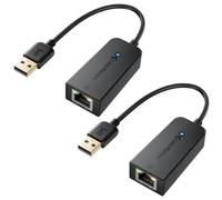 Cable Matters Lot de 2 100Mbps Adaptateur USB 2.0 vers Ethernet, Noir