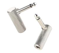 Cable Matters Lot de 2 2-/4 Right Angle Adaptateur, TS Right Angle 6.35mm | Gerade vers coudé pour E-guitares, Bass AMP, Mixer et Equalizer, E-guitares