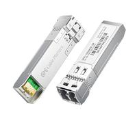 Cable Matters Lot de 2 2-Lot 10GBASE-SR SFP+ vers LC Multi Mode, 300 m | 850 nm, Multimode Fiber jusqu’à, Cisco, Ubiquiti, TP-Link, D-Link, MikroTik, Netgear, Supermicro, HPE Aruba