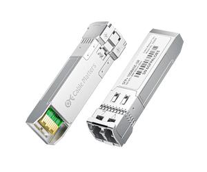 Cable Matters Lot de 2 2-Lot 10GBASE-SR SFP+ vers LC Multi Mode, 300 m | 850 nm, Multimode Fiber jusqu’à, Cisco, Ubiquiti, TP-Link, D-Link, MikroTik, Netgear, Supermicro, HPE Aruba