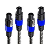 Cable Matters Lot de 2 2-Lot Câble Haut-Parleur Tressé Premium 12AWG, 1,8m