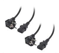 Cable Matters Lot de 2 Câbles d'Alimentation PC à 3 Broches (2 m) - C13 IEC, TV, Ordinateur (CEE 7/7 à IEC C13)