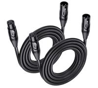 Cable Matters Lot de 2 Câbles de Microphone XLR de Qualité Supérieure, 4,6 m, Cuivre Sans Oxygène (OFC) Mâle Vers Femelle