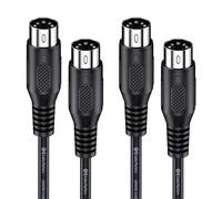 Cable Matters Lot de 2 Câbles MIDI DIN 5 Broches, 0,9m | Câble MIDI DIN 5 broches pour clavier, synthétiseur, contrôleur MIDI, interface audio et équipement musical