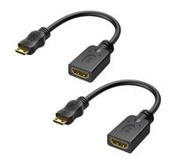 Cable Matters Lot de 2 Mini HDMI vers Adaptateur HDMI (HDMI vers Mini Adaptateur HDMI) 15,2 cm