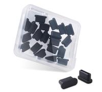 Cable Matters - Lot de 20 protections pour ports USB C, coloris noir (cache anti-poussière USB C, bouchons de port USB C, protection anti-poussière USB C, bouchon de protection pour port USB-C)