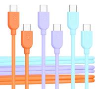 Cable Matters Lot de 3 câbles de charge USB C avec Power Delivery 60W - 0,9m (cable USB C vers USB C) en Multicolore, compatible avec iPhone 15/15 Pro/15 Plus, iPad Pro, Samsung Galaxy S23