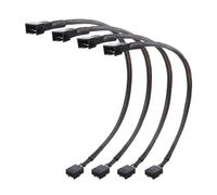 Cable Matters Lot de 4 Rallonges Ventilateur PWM 4 Broches, 30cm