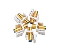 Cable Matters Lot de 5 inserts de prise Keystone RG6, adaptateur coaxial Keystone Jack pour changer de sexe